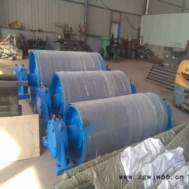 主动滚筒外置电机 油冷式包胶滚筒 包胶耐磨胶面辊筒 皮带机铸胶滚筒 橡胶电动滚筒 厂家货源Q图3