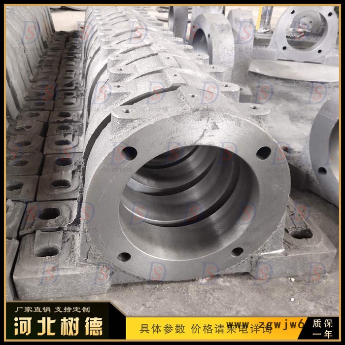 各种滚筒轴承座 端盖 滚筒 副板 滚筒轴 树德矿山设备确保质量图2