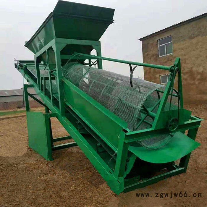 嵩赢厂家供应15060型 筛沙机滚筒筛沙机无轴滚筒筛石机滚筒筛土机图7