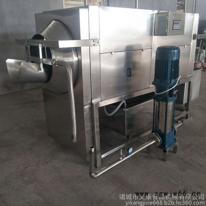 义康牌TQX-2000型生姜滚筒清洗机 紫薯滚筒清洗机 滚筒式洗袋机图3