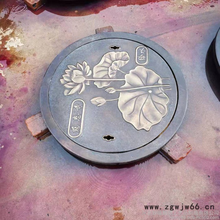 下水道铜井盖 妙缘铜雕定制 消防井盖 铸铁井盖 各类锻铜浮雕制作厂图3