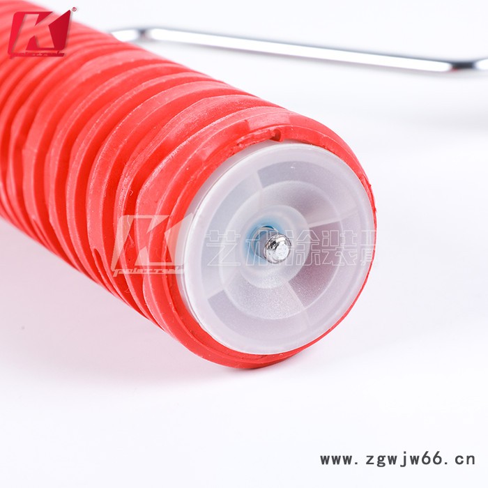 艺术涂料橡胶滚筒刷软胶滚筒刷乳胶漆镂印拉毛滚筒刷支架厂家 滚筒刷绒布图2