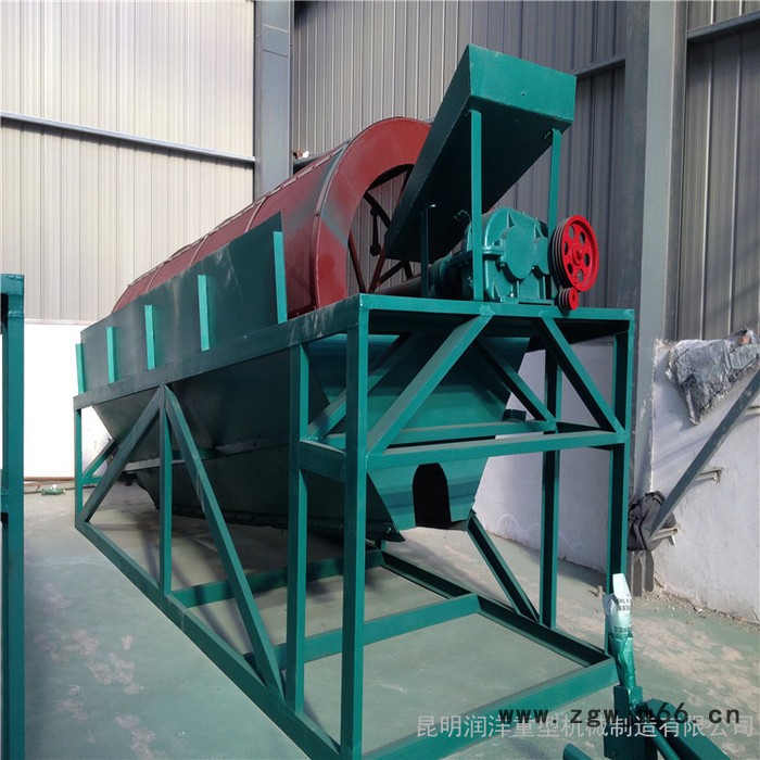 昆明无轴滚筒筛 移动式滚筒筛 锯末滚筒筛 矿山石料场用 价格优惠图4