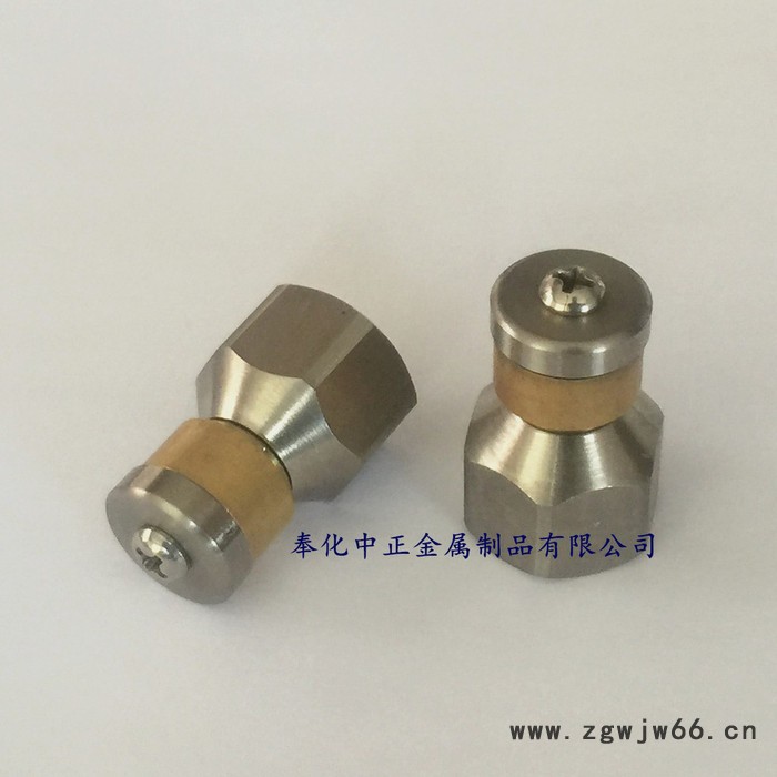 3/8内丝不锈钢管道旋转清洗喷嘴，高压清洗机管道疏通旋转喷头，旋转水**，不锈钢喷嘴，疏通喷头图2