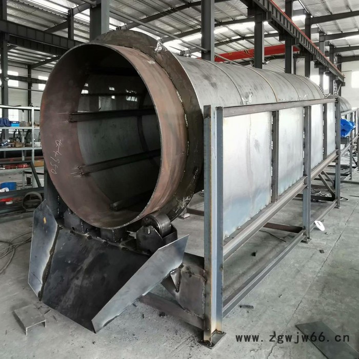 阳江市小型移动式滚筒筛配件石灰石无轴圆滚筒筛大型双层链条齿轮滚筒图8