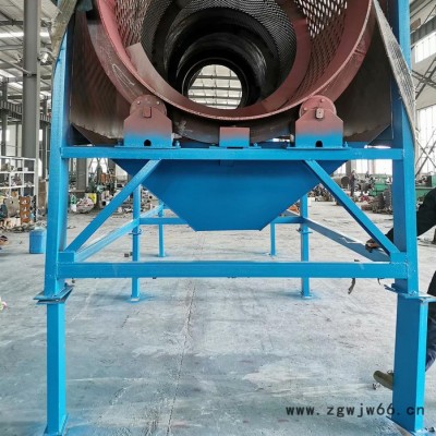 阳江市小型移动式滚筒筛配件石灰石无轴圆滚筒筛大型双层链条齿轮滚筒