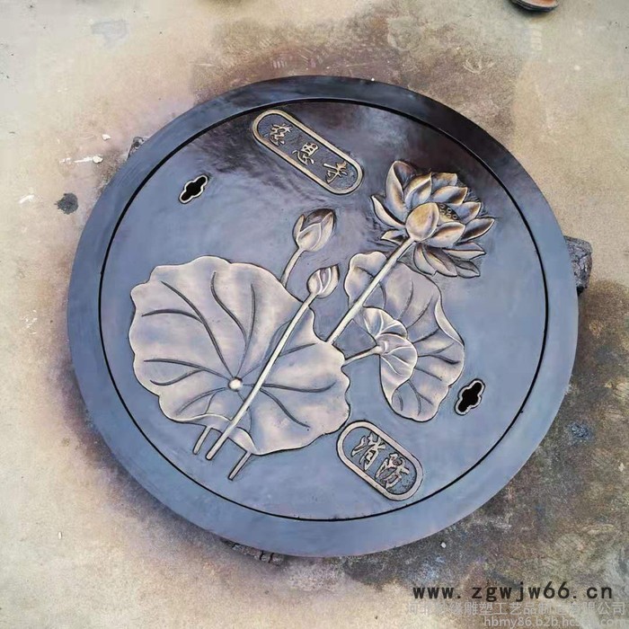 批发铸铜浮雕壁画铜井盖妙缘铜雕大厅走廊装饰浮雕景区园林文化铜井盖价格图5