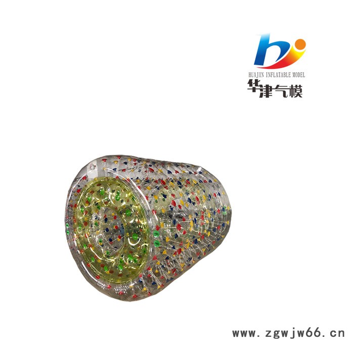 华津气模生产销售2.2米pvc水上滚筒tpu滚筒水上球图7
