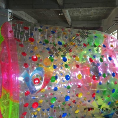 华津气模生产销售2.2米pvc水上滚筒tpu滚筒水上球