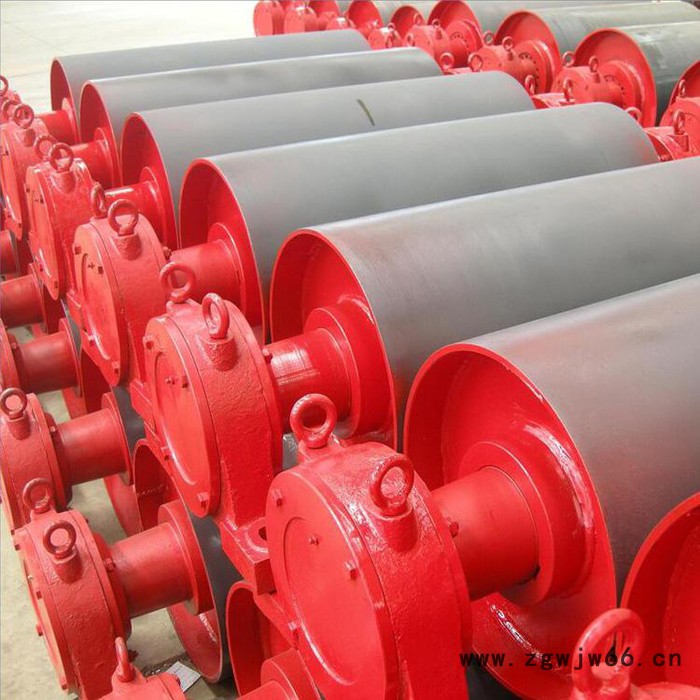 鑫平 生产厂家 供应TD75型输送机 传动滚筒 铸胶滚筒 菱形包胶 耐磨图5