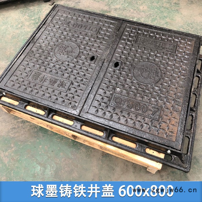 铸铁井盖600x800双盖图3
