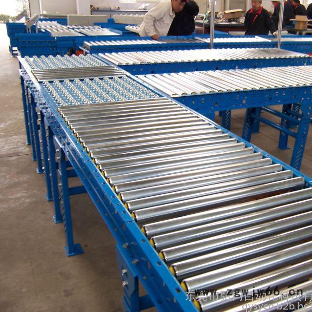 物流分拣滚筒线，物流输送线，滚筒线