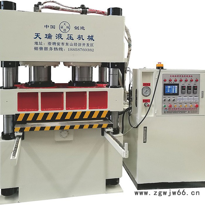 天瑞液压机机械Y71-800吨树脂井盖液压机 智能拼图机图3