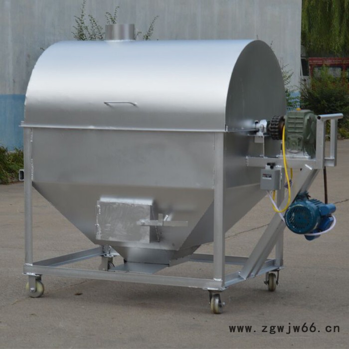 宏博 花生干果翻炒机 大型饲料滚筒炒货机 滚筒炒花生机图3