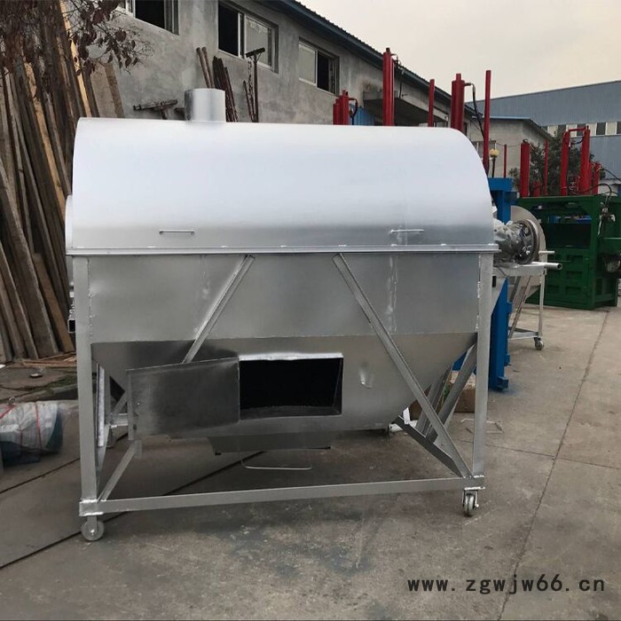 宏博 花生干果翻炒机 大型饲料滚筒炒货机 滚筒炒花生机图2