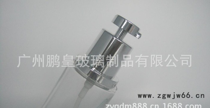 圆柱形玻璃化妆品套装瓶 乳液瓶80ml 配套喷头和外盖图2