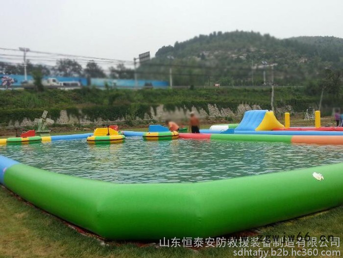 充气水池，PVC充气池，充气滚筒球图2