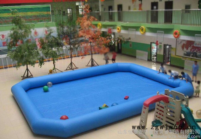 充气水池，PVC充气池，充气滚筒球图4