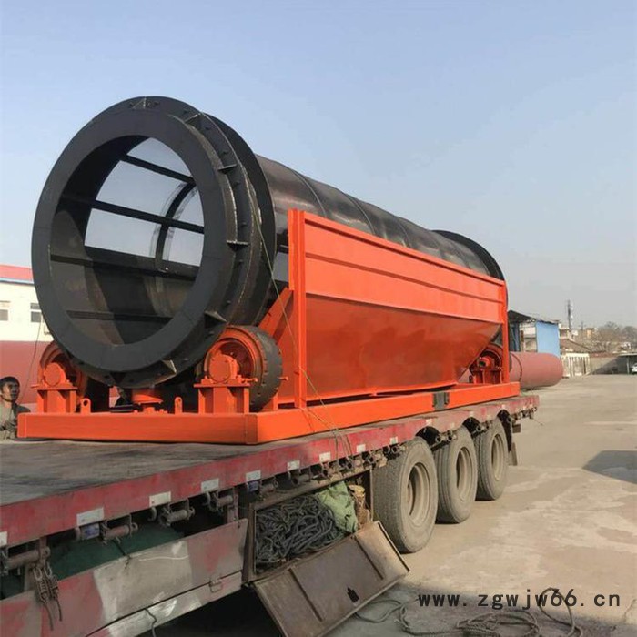 无轴滚筒筛煤筛沙筛石机 石料厂专用滚筒筛石机  泥土石料滚筒筛砂机图4