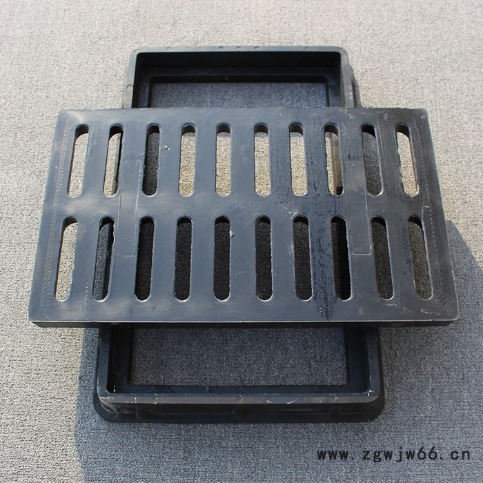 高分子复合树脂雨水篦子黑色沟盖板广场排水箅子绿色水沟盖板高强度山东岳峰井盖源头厂家450x750x40mm支持定制图4