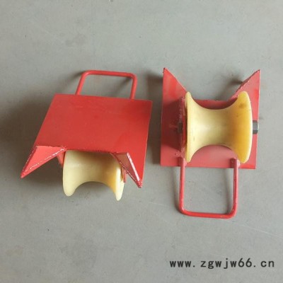 供应批发 电力电缆施工用井盖口出线放线滑轮 井底井口坑口使用滑轮 滑车 电力滑轮