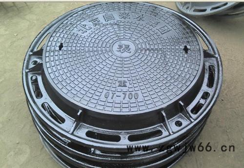 陕西市政公路雨水井下水井盖直径700*800*30按吨球墨铸铁井圈井盖污水井盖图8