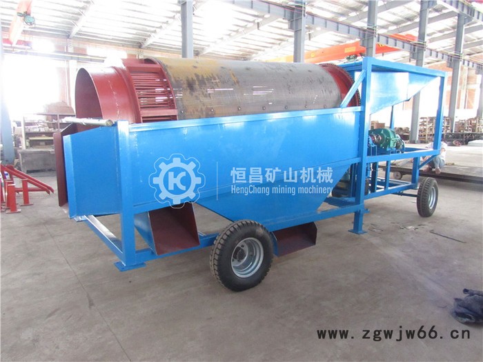 恒昌1840砂石料滚筒筛设备厂家 圆形滚筒筛沙机 江西圆形筛砂机图3