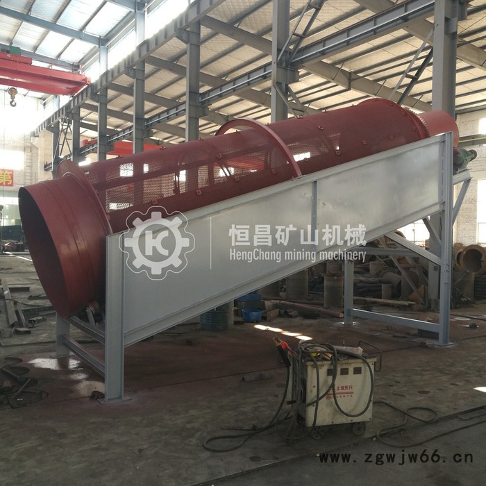 恒昌1840砂石料滚筒筛设备厂家 圆形滚筒筛沙机 江西圆形筛砂机图5