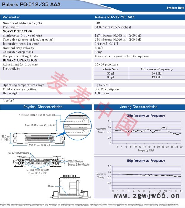 富士北极星512 北极星512喷头全国联保质保上机7天免费更换图2