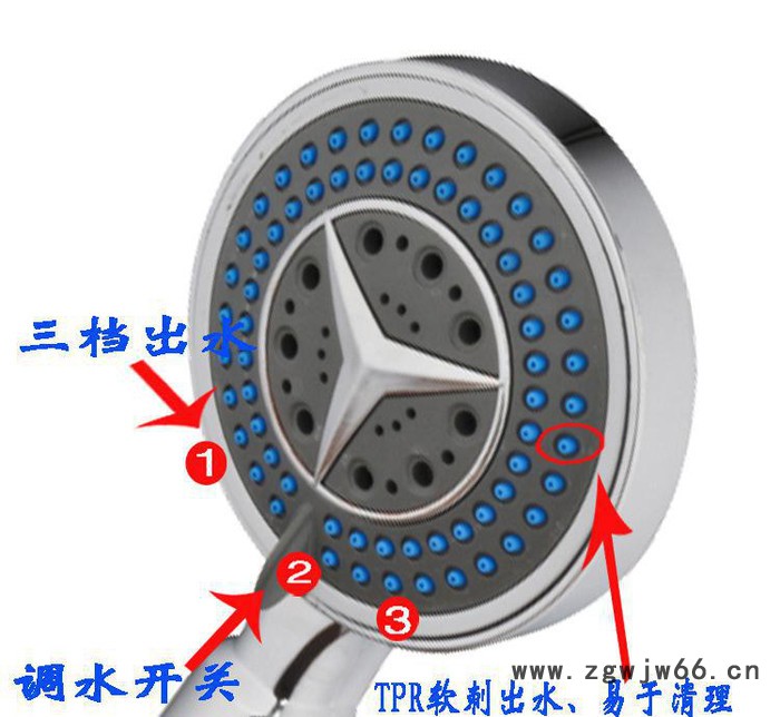 **搏浪多功能花洒喷头及配件图2