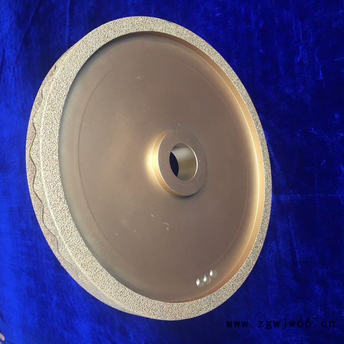 科美牌 400mm直径 ，钎焊超硬砂轮， 天然金刚石 /钎焊滚轮 加工球磨井盖图3