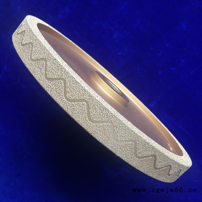 科美牌 400mm直径 ，钎焊超硬砂轮， 天然金刚石 /钎焊滚轮 加工球磨井盖图4