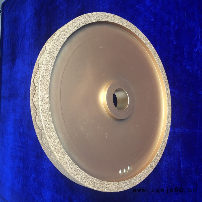 科美牌 400mm直径 ，钎焊超硬砂轮， 天然金刚石 /钎焊滚轮 加工球磨井盖图2