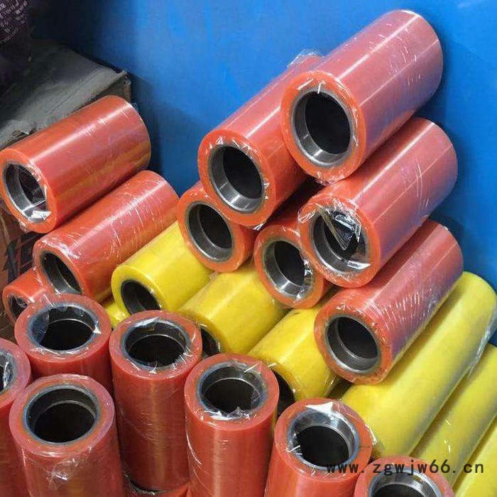 天向聚氨酯滚筒包胶 铝件包胶 聚氨酯托辊 橡胶滚筒包胶图3