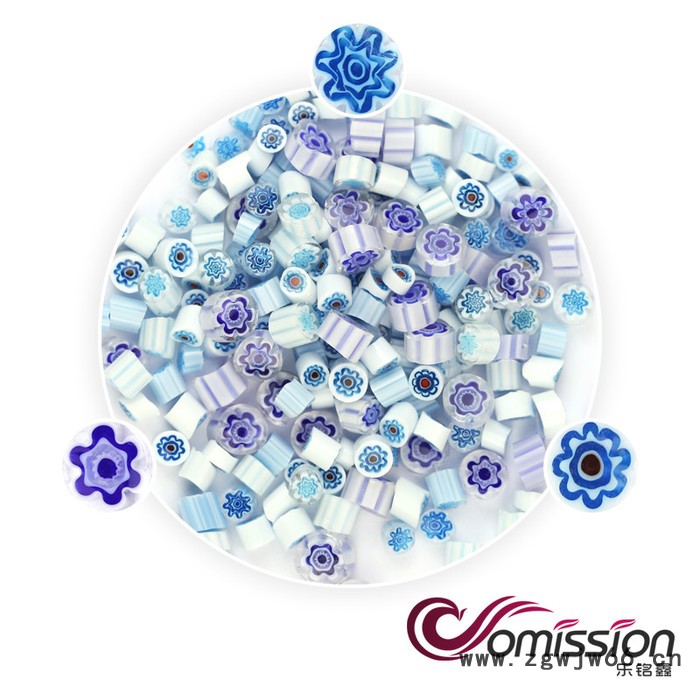 曼德1707006-10-8DIY工具铸铁井盖热熔琉璃玻璃块500克装白底各种花型混装图案热熔玻璃材料图3