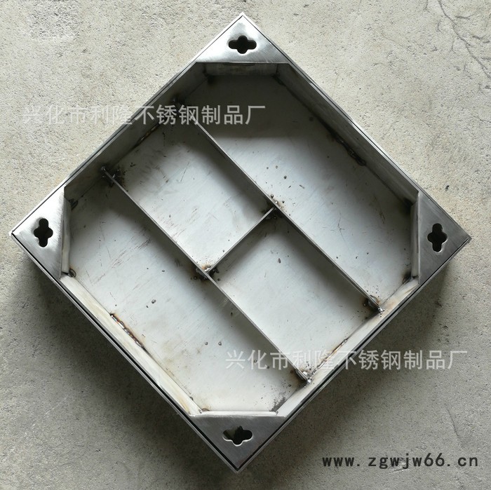 利隆专业生产不锈钢方形井盖 400*400*3厚 有加强筋图2