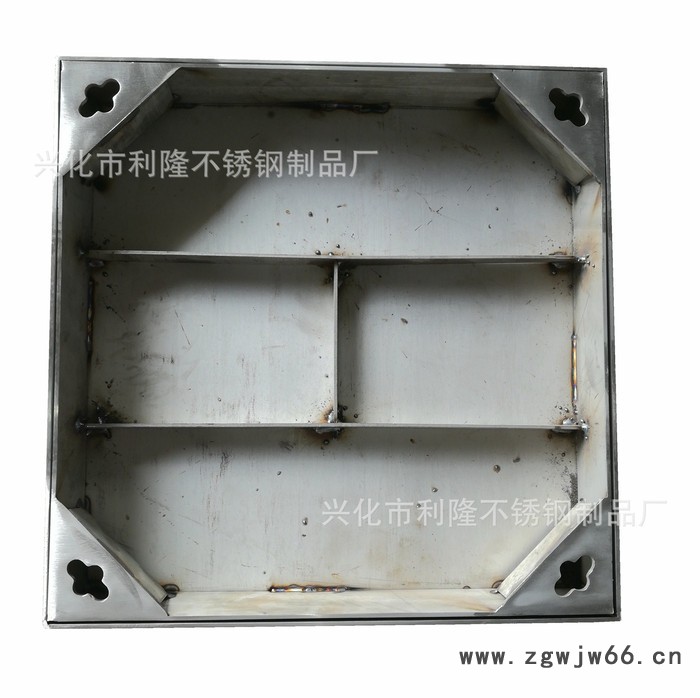 利隆专业生产不锈钢方形井盖 400*400*3厚 有加强筋图3