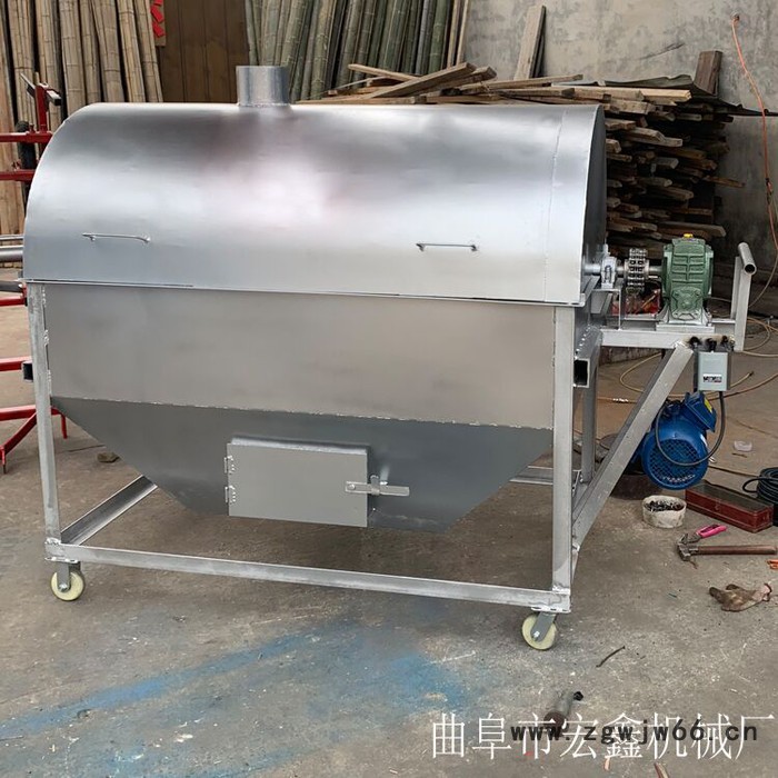 宏博 300斤花生滚筒炒锅 大型滚筒炒货机 商用大型炒货机图3