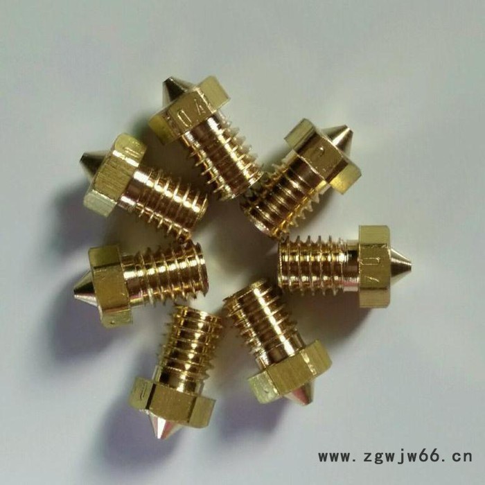 AolideNozzle-0.2 E3D打印机喷嘴 **黄铜带刻字喷头