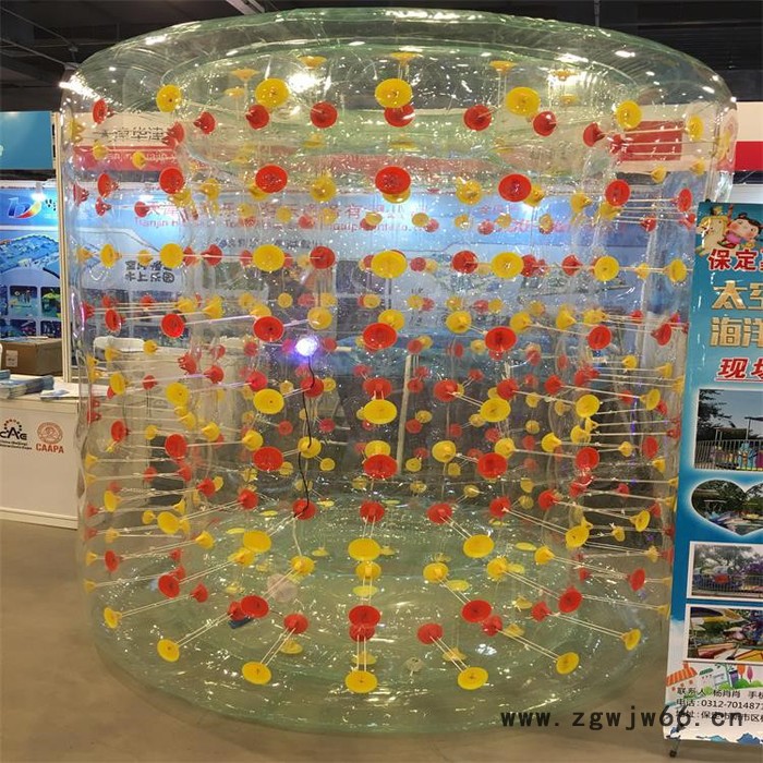 天津华津气模生产销售水上彩灯滚筒 充气水上滚筒香蕉船雪地气模图4