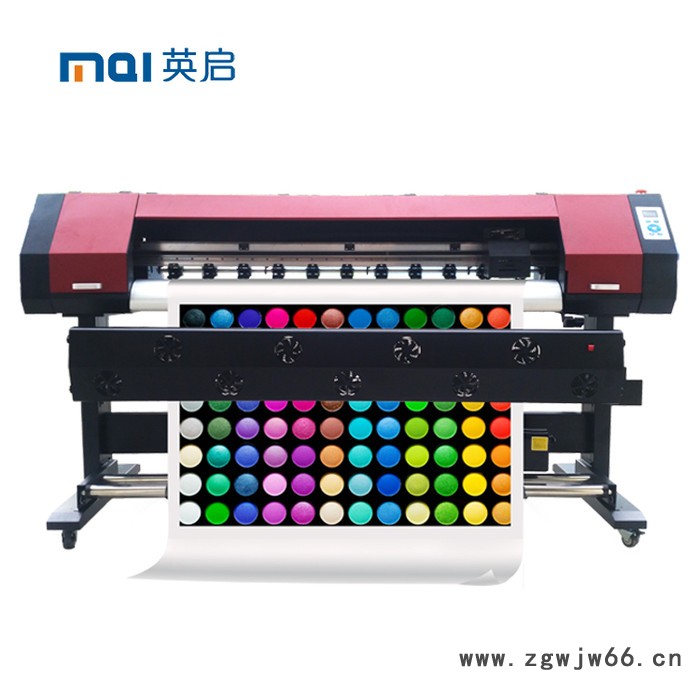 英启 数码相片打印机压电户内外写真机喷绘机爱普生十代喷头大机架升降墨栈 数码打印机图4