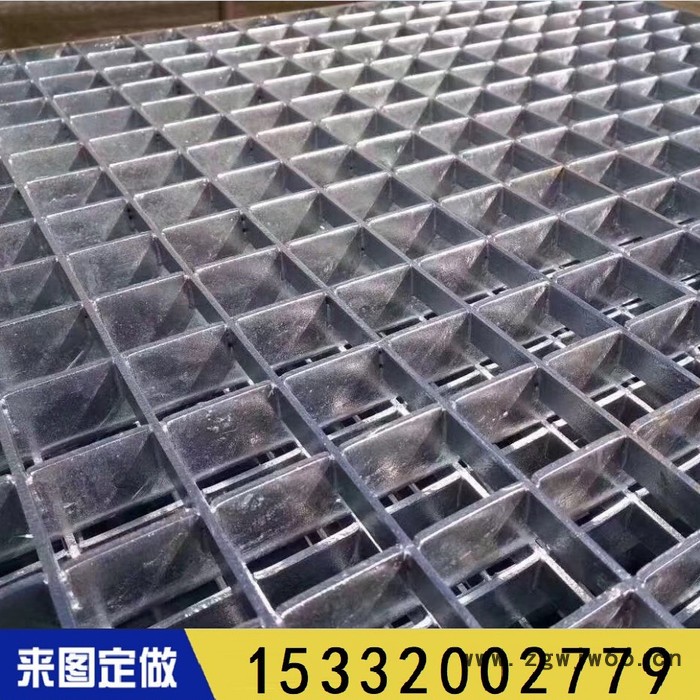 镀锌钢格板下水道水沟盖板井盖电厂楼梯平台踏步板不锈钢钢格栅板图6