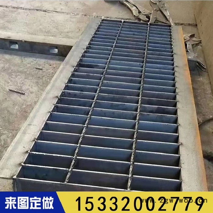 镀锌钢格板下水道水沟盖板井盖电厂楼梯平台踏步板不锈钢钢格栅板图4