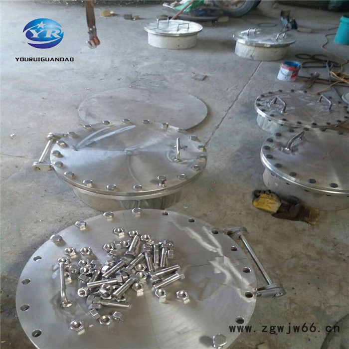 友瑞管道高压人孔井盖人孔圆形焊制人孔碳钢人孔盖 常压人孔 吊盖人孔 法兰人孔 人孔现货 型号齐全图2