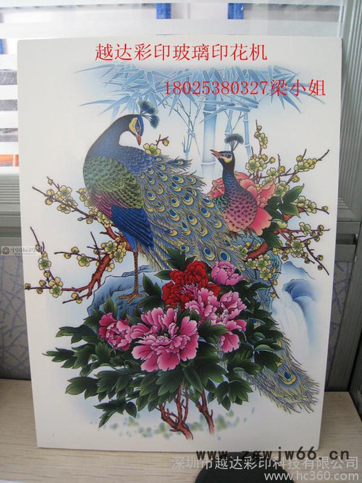 供应爱普生Epson2518UV玻璃衣柜门浮雕双喷头平板印花机图3