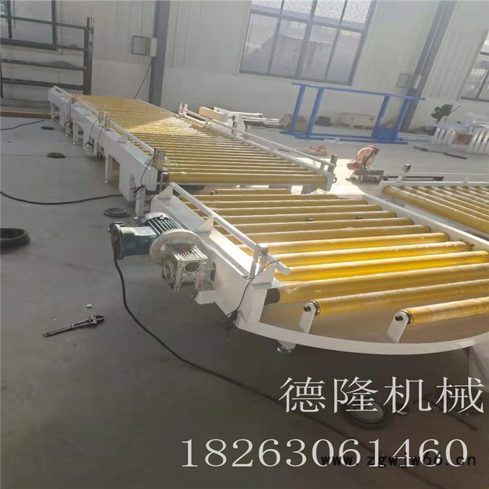 德隆机械dl-1165动力包胶滚筒旋转台无动力滚筒线家具流水线包胶不锈钢滚筒设备自动化组装生产流水线图6