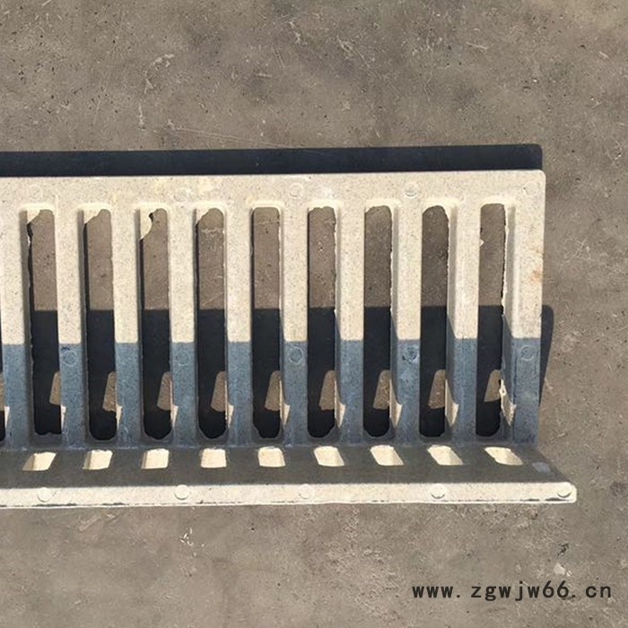 L型立式篦子复合树脂雨水篦子沟盖板侧立式雨水篦子偏沟式篦子山东淄博岳峰井盖厂家590x270x100x20mm支持定制图3