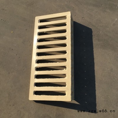 L型立式篦子复合树脂雨水篦子沟盖板侧立式雨水篦子偏沟式篦子山东淄博岳峰井盖厂家590x270x100x20mm支持定制