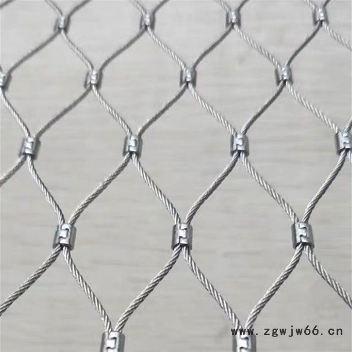 不锈钢编织卡扣不锈钢绳网 阳台高空防抛坠物攀爬网 动物园防护围网  井盖防坠物不锈钢网  润宁图6