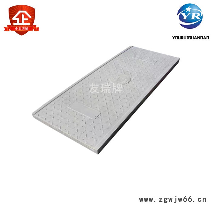 友瑞供应玻璃钢井盖 雨水排污树脂给排水检查井盖雨水篦子 市政小区井盖图2